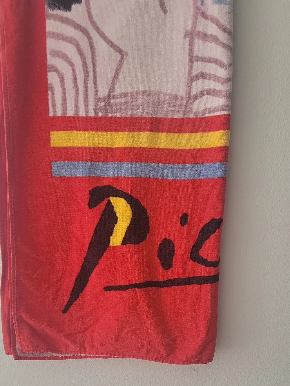 80s Vintage Hilasal Vintage Picasso Beach Towel